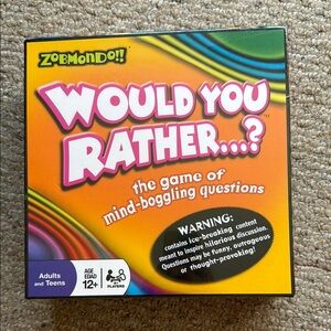 Zobmondo Would You Rather Game